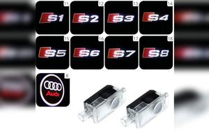 Laserski LED lučki za projiciranje logotipa / 12V - za vozila znamke AUDI
